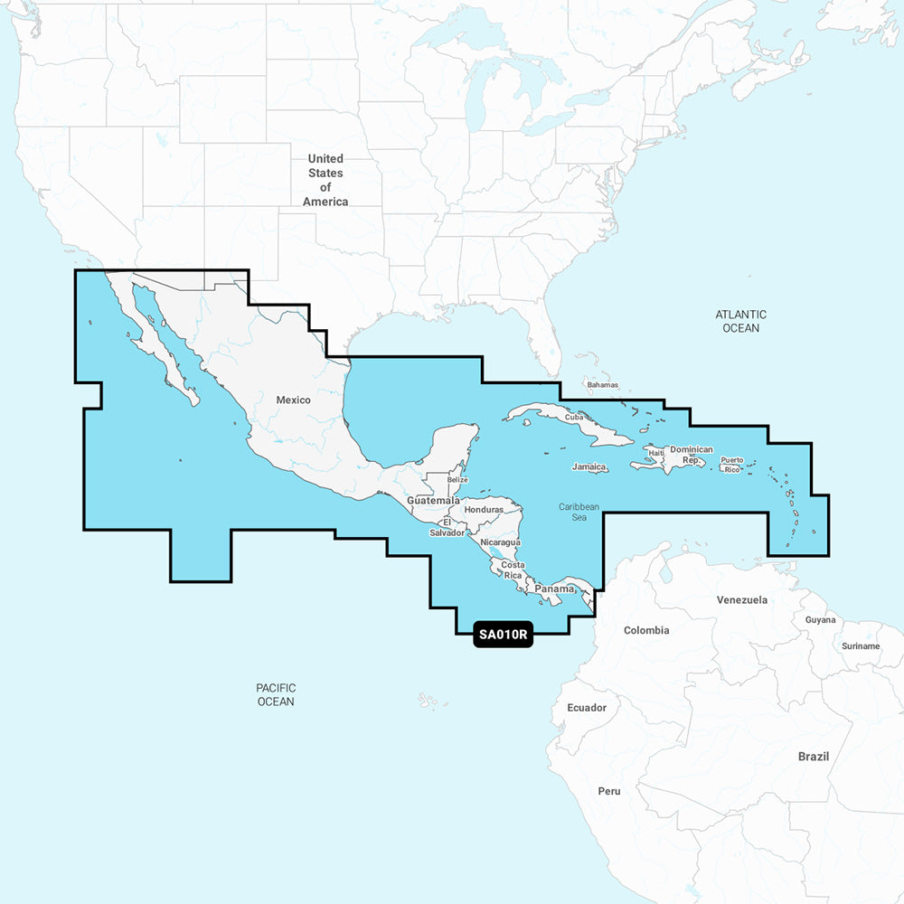 Navionics NASA010R - Central America & Caribbean - Navionics+ 010-C1459-30