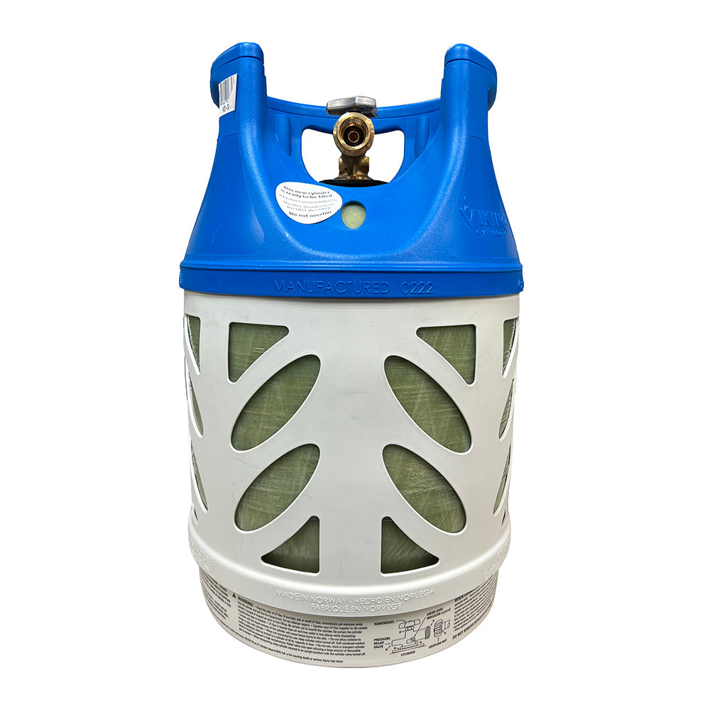 Viking Cylinders 17lb Vertical Fiberglass Composite LPG Cylinder w/Type 1 Valve - OPD, DOT, TC Approved 1420-0017