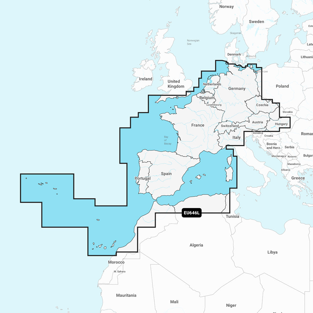 Navionics NAEU646L - Europe, Central & West - Navionics+ 010-C1354-30
