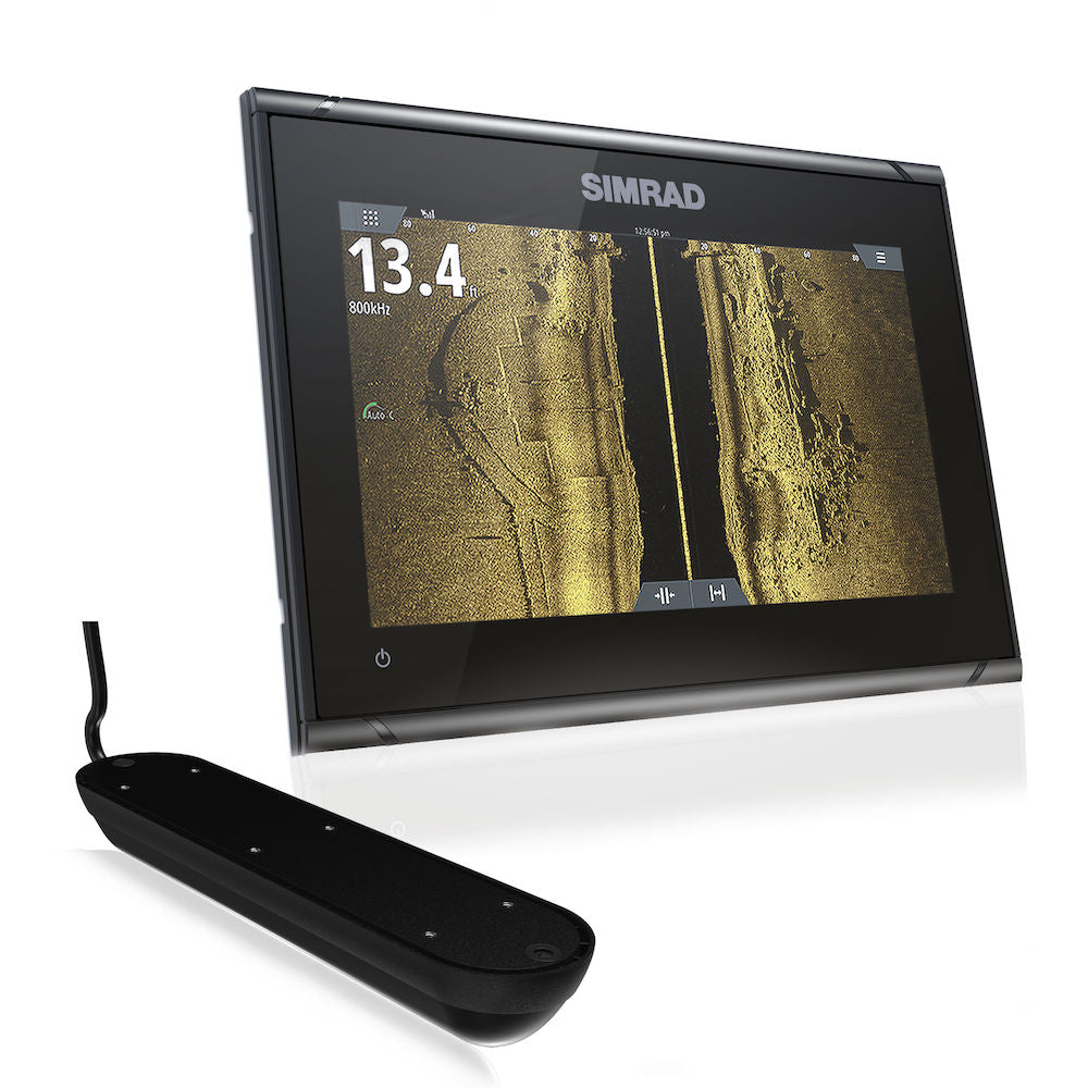 Simrad GO9 XSE 9 in Chartplotter/Fishfinder, Active Imaging 3-in-1 Transducer, C-MAP Insight Pro Chart Card, NMEA 2000, Wi-Fi
