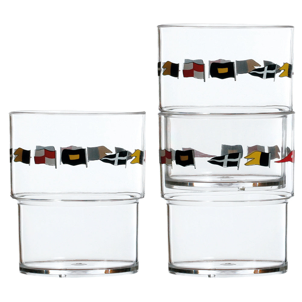 Marine Business Stackable Glass Set - REGATA - Set of 12 12103C
