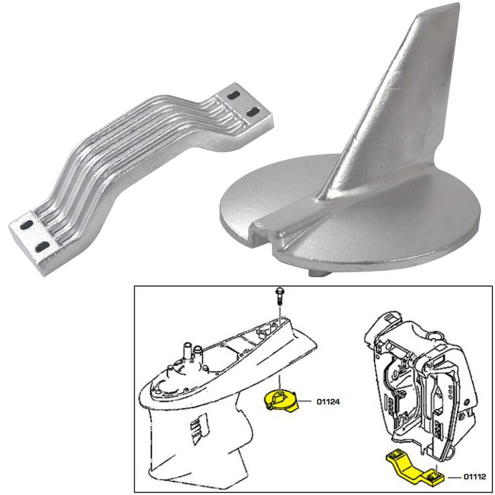Tecnoseal Anode Kit - Yamaha 200-250 HP - Magnesium 21104MG