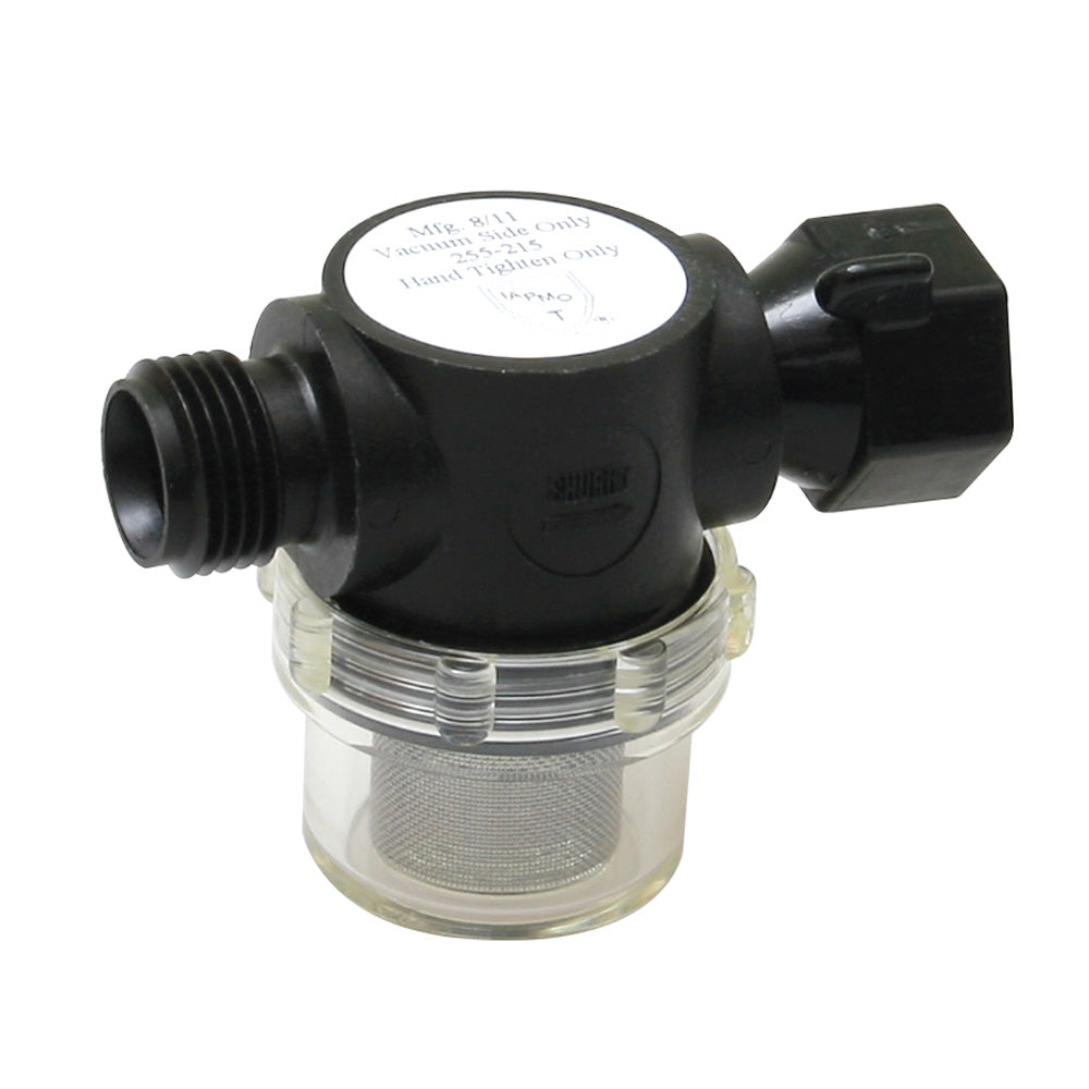 Shurflo by Pentair Swivel Nut Strainer - 1/2" Pipe Inlet - Clear Bowl 255-315