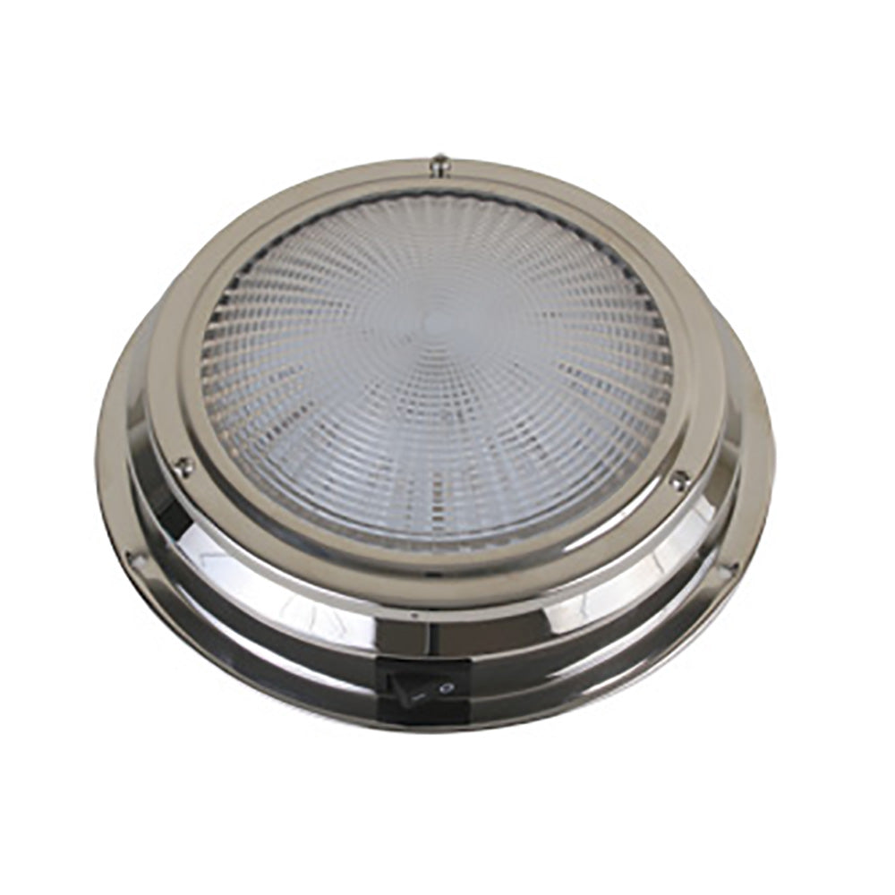 Scandvik LED Dome Light - Traditional - Stainless Steel - 5.5" - 12V 41324P