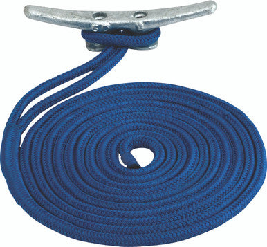 Sea Dog Marine Double Braid Nylon Line 3/8"X10' Blue (302110010Bl-1)