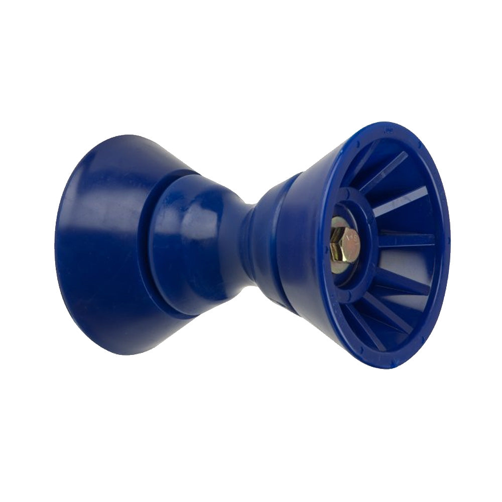 C.E. Smith 4" Bow Bell Roller Assembly - Blue TPR 29331