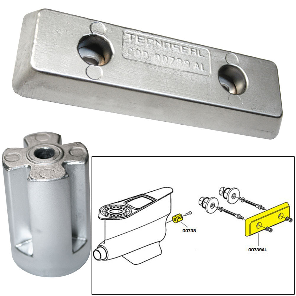 Tecnoseal Anode Kit - Volvo IPS - Zinc/Aluminum 20715