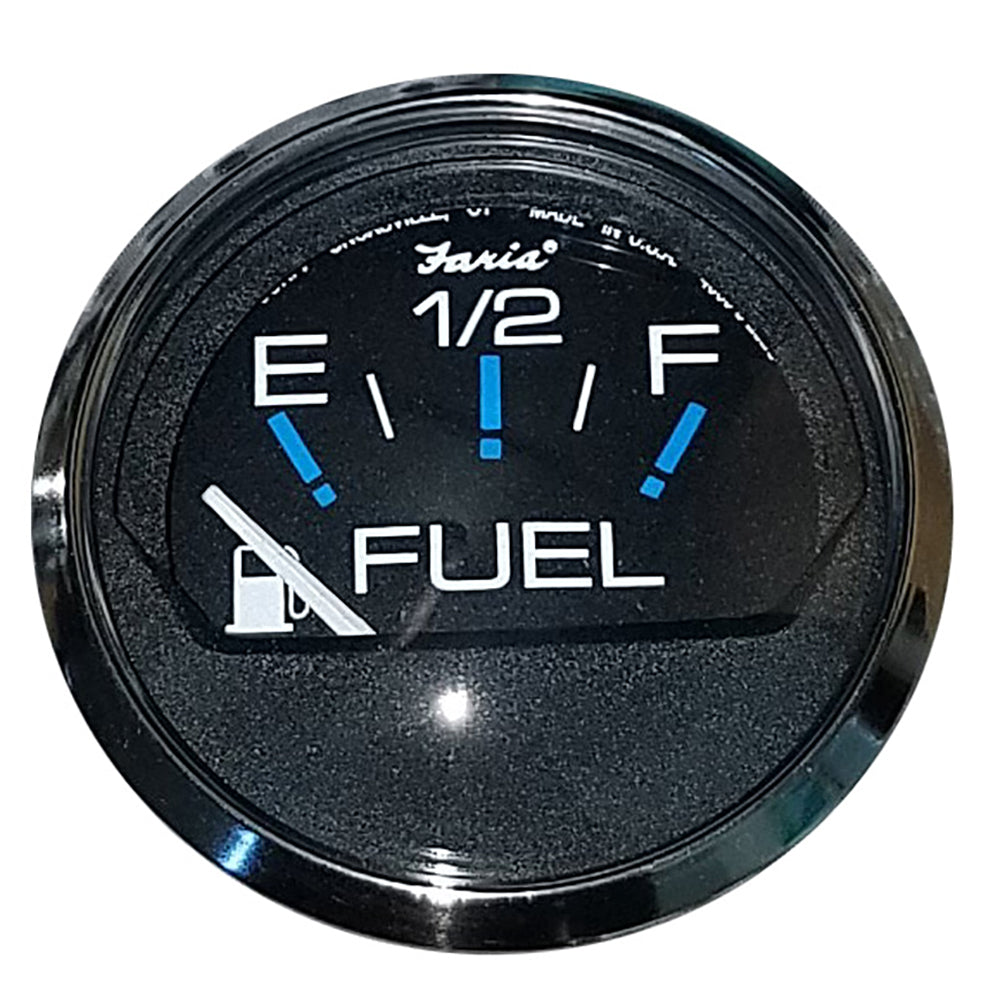 Faria Chesapeake Black 2" Fuel Level Gauge (E-1/2-F) 13701