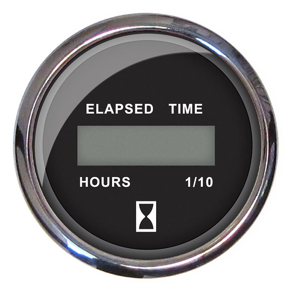 Faria Chesapeake Black 2" Hourmeter (Digital) 13715