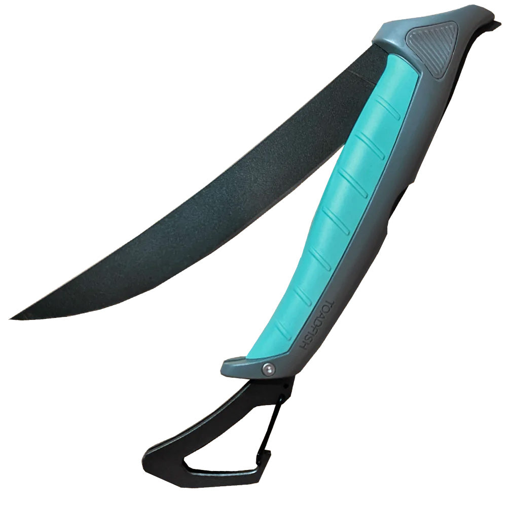 Toadfish Stowaway Folding Fillet Knife w/Built-In Carabiner - 8.5" 1082