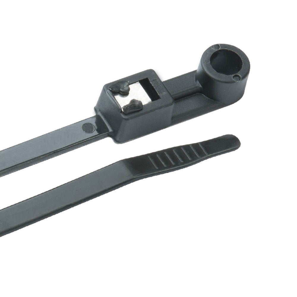 Ancor Mounting Self-Cutting Cable Ties - 11" - UV Black - 50-Pack 199304