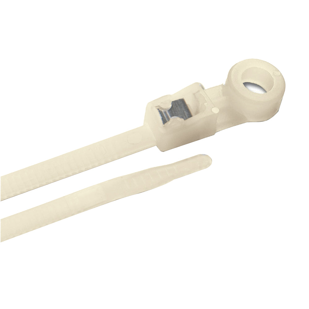 Ancor Mounting Self-Cutting Cable Ties - 8" - Natural - 500-Pack 199311
