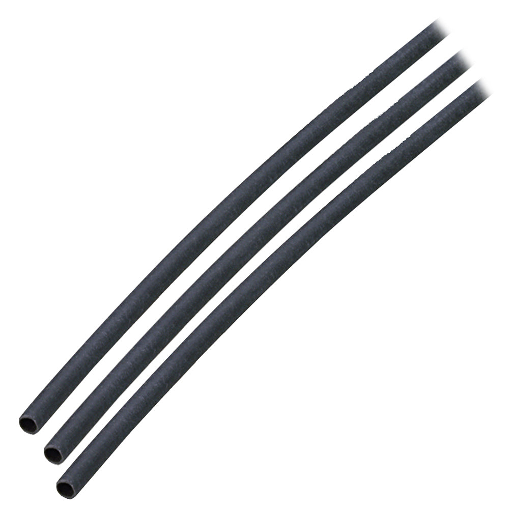 Ancor Adhesive Lined Heat Shrink Tubing (ALT) - 1/8" x 3" - 3-Pack - Black 301103