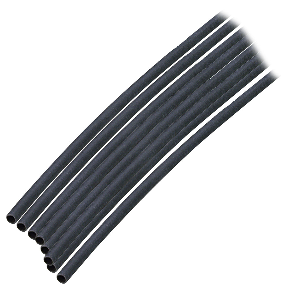 Ancor Adhesive Lined Heat Shrink Tubing (ALT) - 1/8" x 6" - 10-Pack - Black 301106