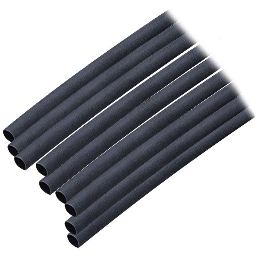 Ancor Adhesive Lined Heat Shrink Tubing (ALT) - 3/16" x 12" - 10-Pack - Black 302124