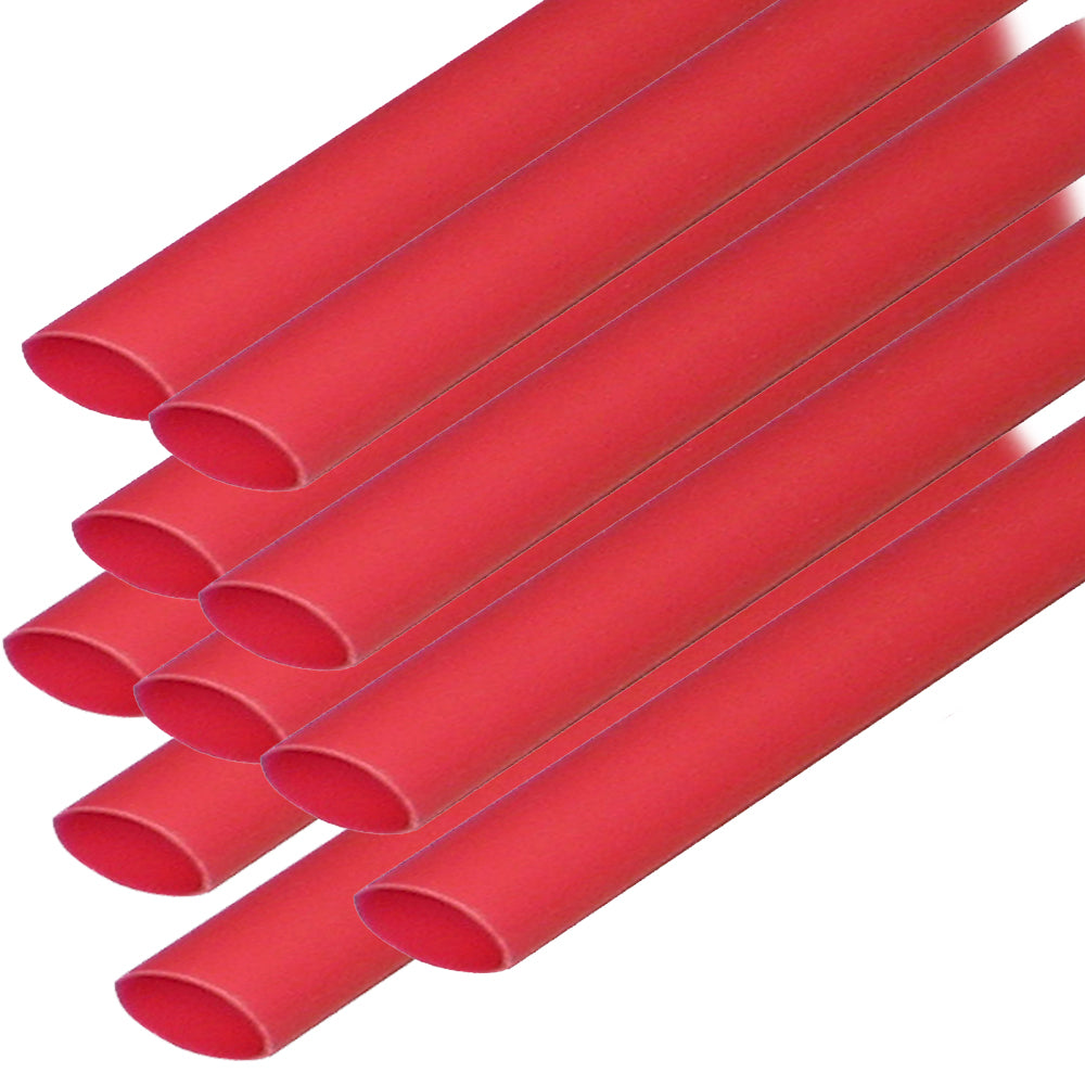 Ancor Heat Shrink Tubing 3/16" x 6" - Red - 10 Pieces 302606