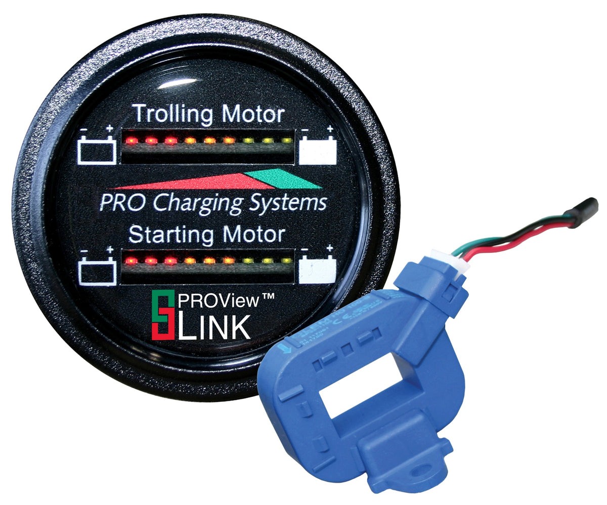 Dual Pro Lithium Battery Status Indicator w/2 CT's Dual Marine Round Display BFGDUALLITH