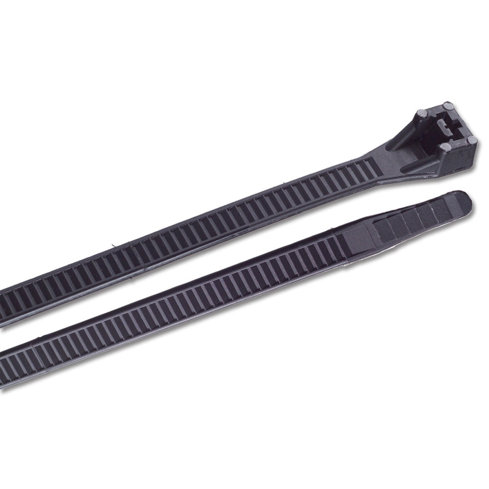 Ancor 15" UV Black Heavy Duty Cable Zip Ties - 100 Pack 199260