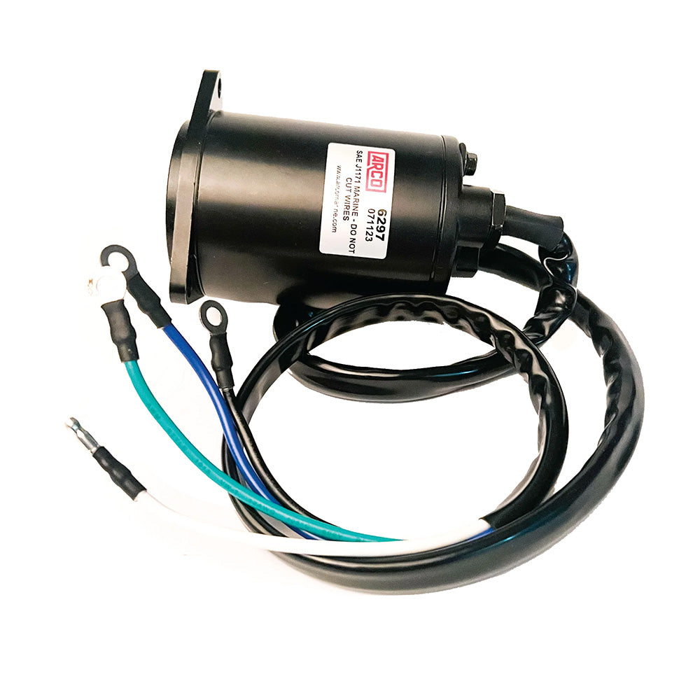 ARCO Marine Original Equipment Quality Replacement Yamaha Tilt Trim Motor - 1990-2003 250HP/1994-2003 225HP Units 6297