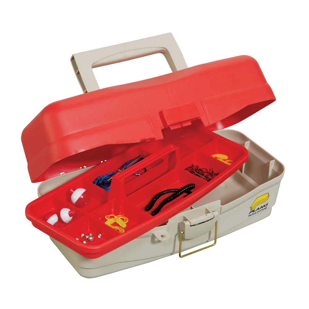 Plano Take Me Fishing™ Tackle Kit Box - Red/Beige 500000