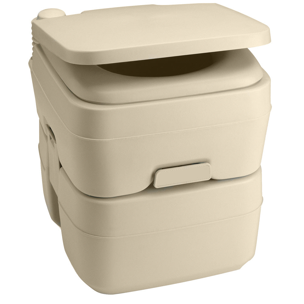 Dometic 965 MSD Portable Toilet w/Mounting Brackets - 5 Gallon - Parchment 311196502