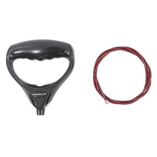 TH Marine G-Force Handle and Cable Black GFH-1G-DP