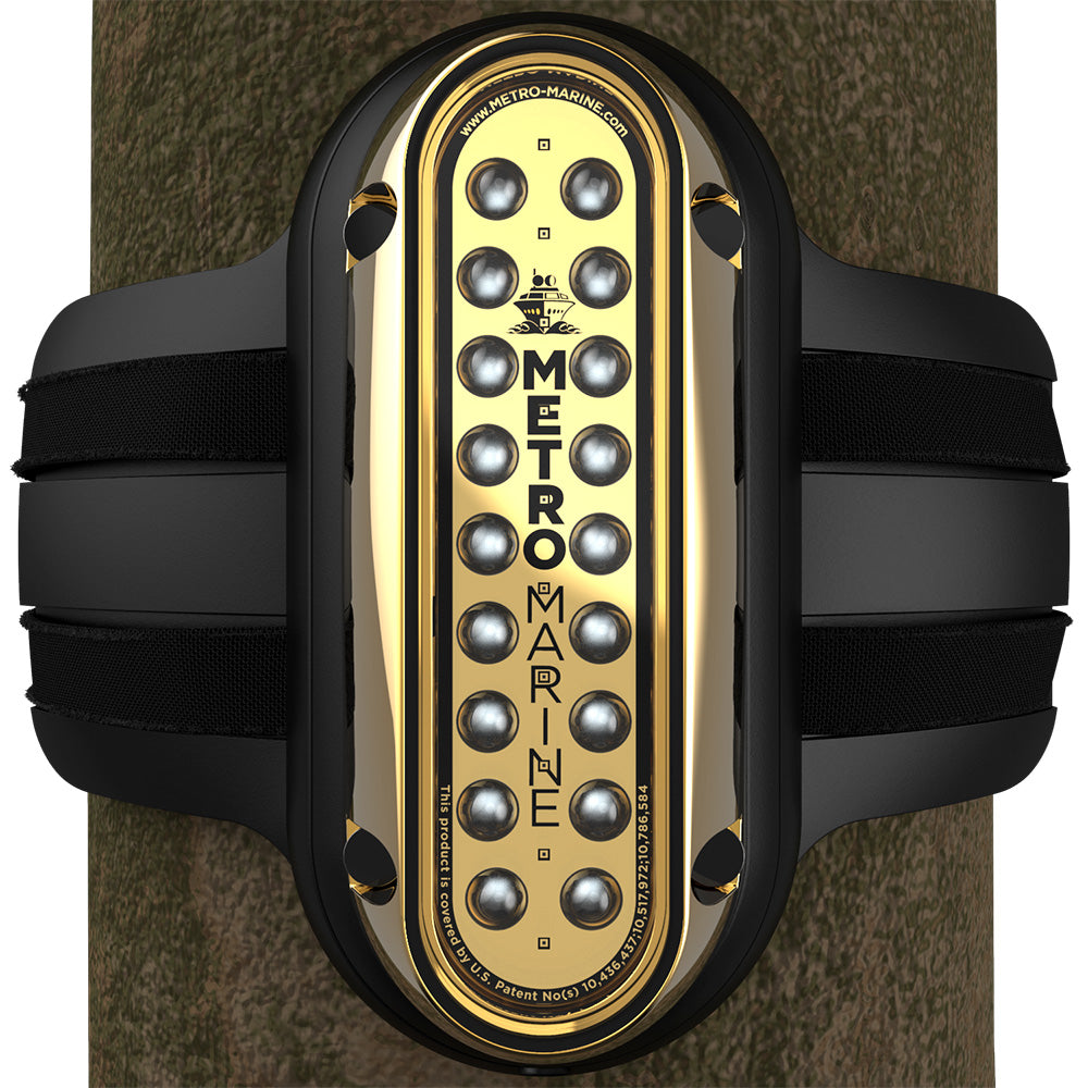 Metro Marine High-Output Vertical Piling Mount Light w/Intelligent Monochromatic LEDs - Blue, 45° Beam F-PME1-V-B3-45