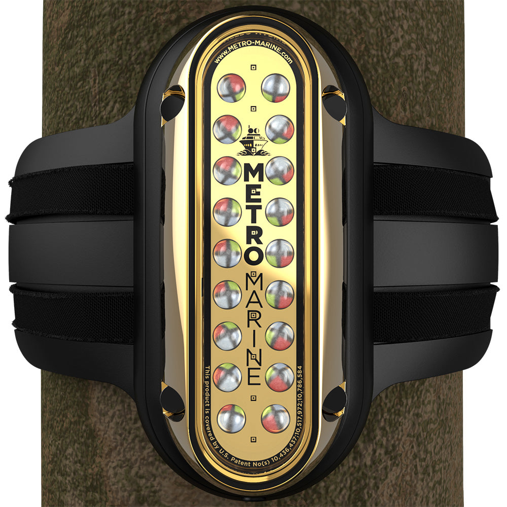 Metro Marine High-Output Vertical Piling Mount Light w/Intelligent Full Spectrum LEDs - RGBW, 45° Beam F-PME1-V-FS-45