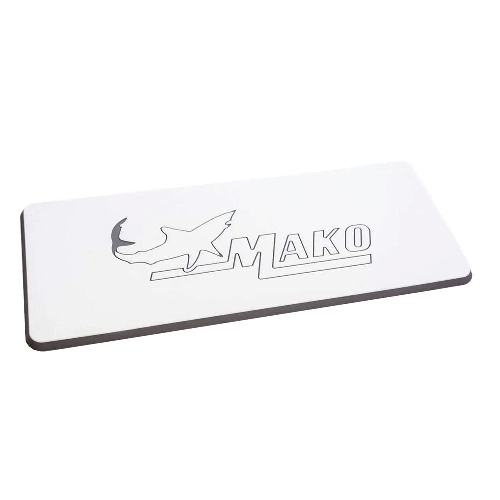 SeaDek Mako Logo Helm Pad - White/Storm Grey Embossed 39638-80375