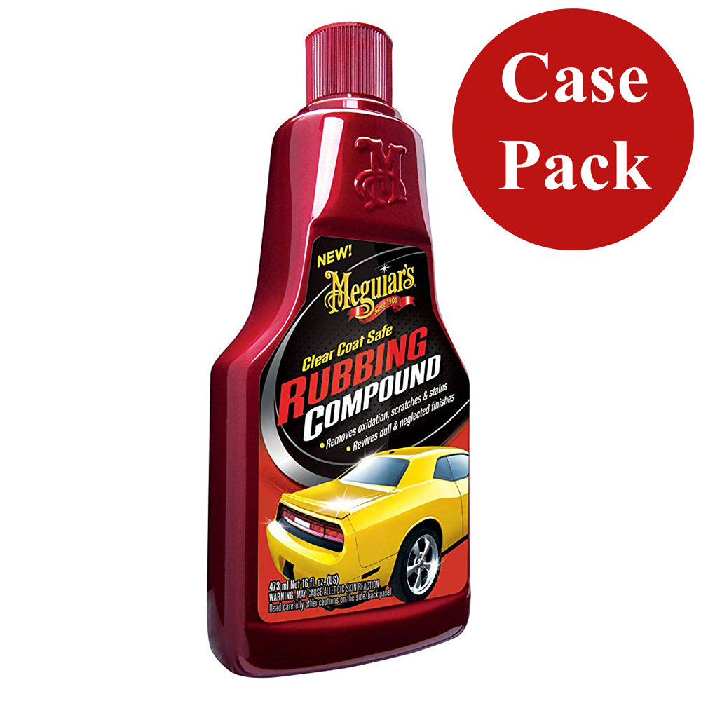 Meguiar's Clear Coat Safe Rubbing Compound - 16oz *Case of 6* G18016CASE