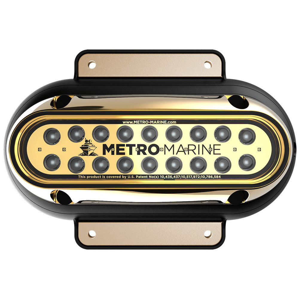 Metro Marine High-Output Elongated Surface Mount Light w/Intelligent Monochromatic LEDs - Aqua, 45° Beam F-SME1-H-A3-45
