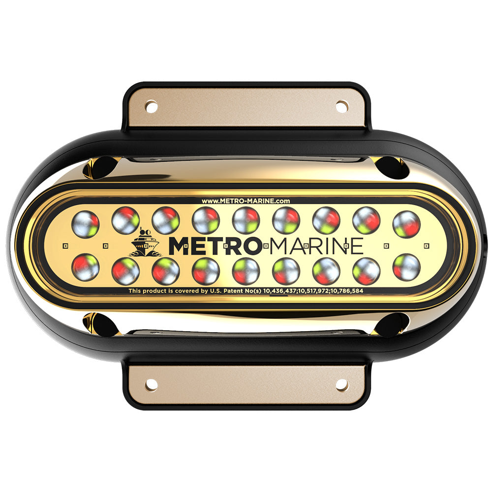 Metro Marine High-Output Elongated Surface Mount Light w/Intelligent Full Spectrum LEDs - RGBW, 45° Beam F-SME1-H-FS-45