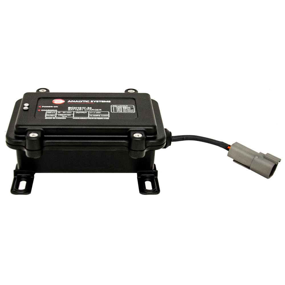 Analytic Systems Waterproof IP66 DC Battery Charger 10A, 24V Out, 30-80V In, Ruggedized BCH10W-24