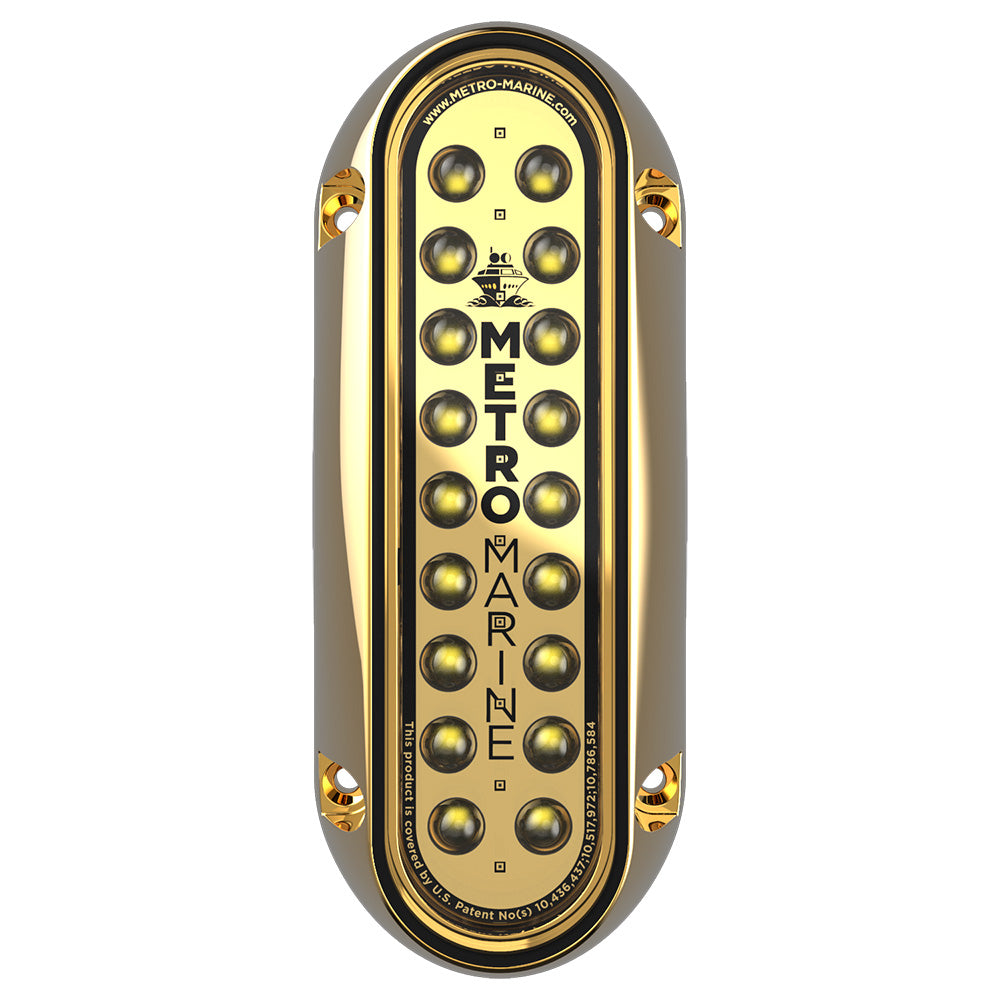 Metro Marine High-Output Elongated Vertical Mount Light w/Intelligent Monochromatic LEDs - White, 45° Beam F-BME1-V-W3-45