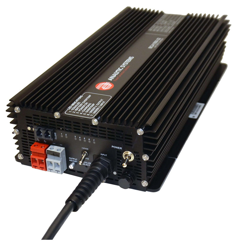 Analytic Systems AC Charger 2-Bank 70A, 12V Out, 85-264VAC In Power-Factor Correction BCA1050-12
