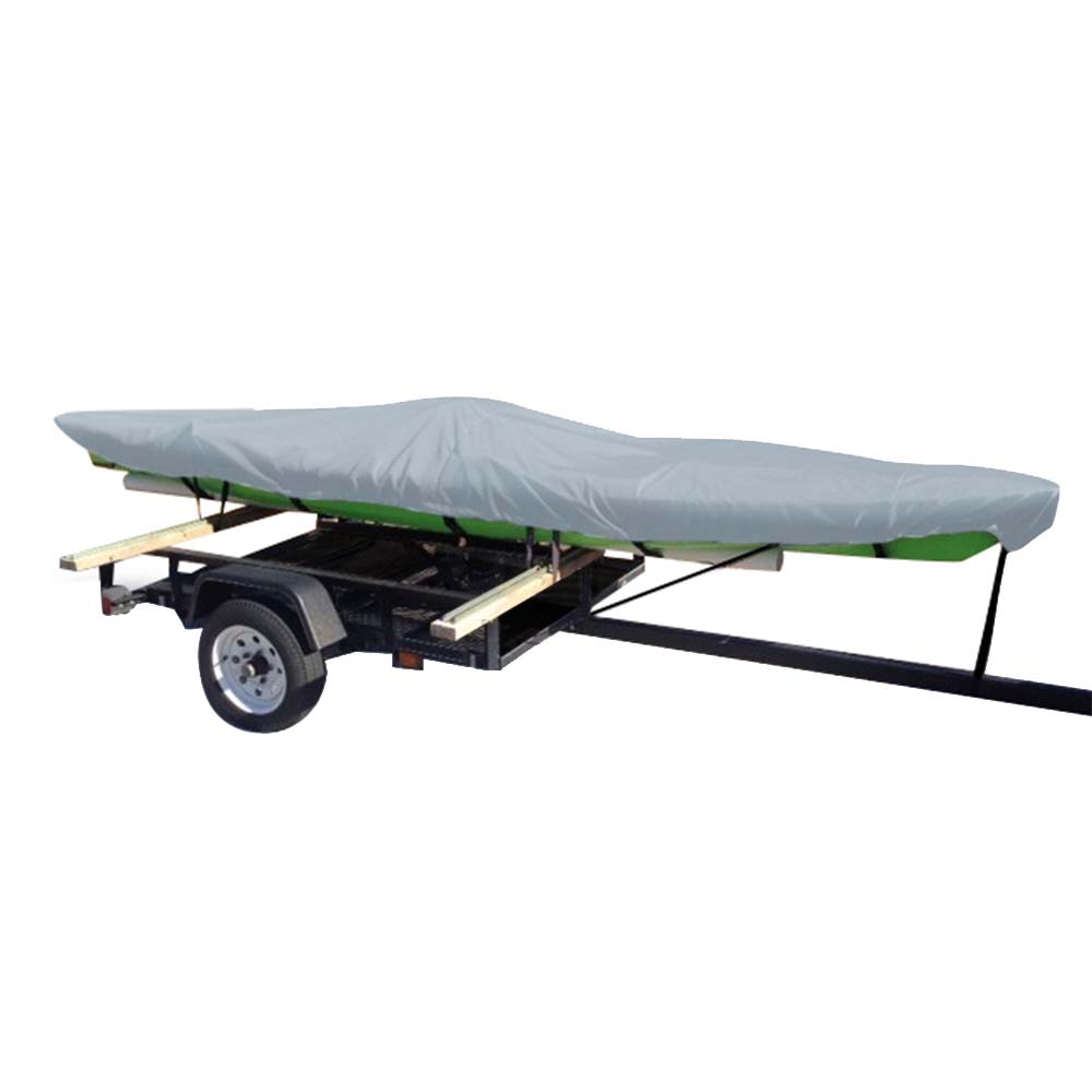 Carver Poly-Flex II Styled-to-Fit Cover f/10.5' Fishing Kayaks Trailerable- Grey 4010F-10