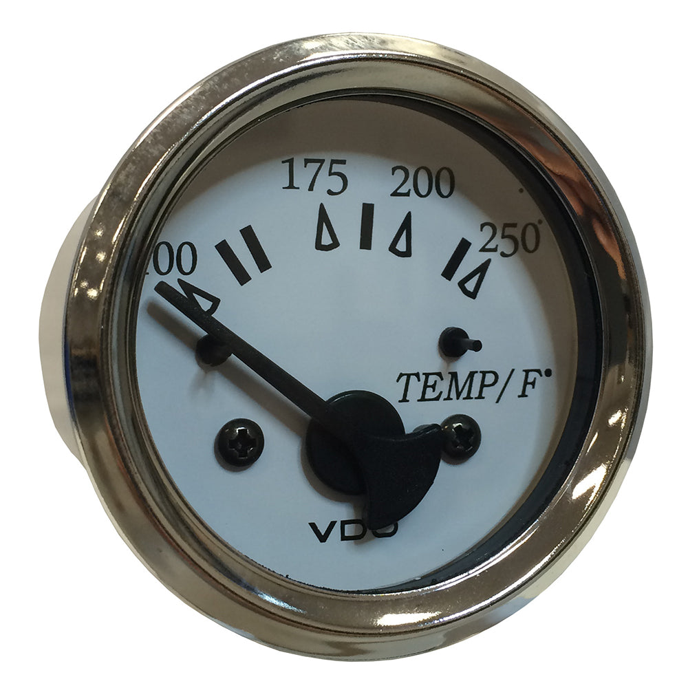 VDO Cockpit Marine 52MM (2-1/16") Water Temp. Gauge - 0-250°F - White Dial/Chrome Bezel 310-15277