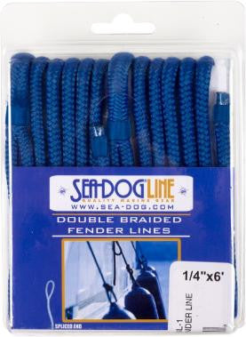 Sea Dog Marine 2 Braid Fender Line 1/4 X6' - Sea-Dog Line (302106006G/W-1)