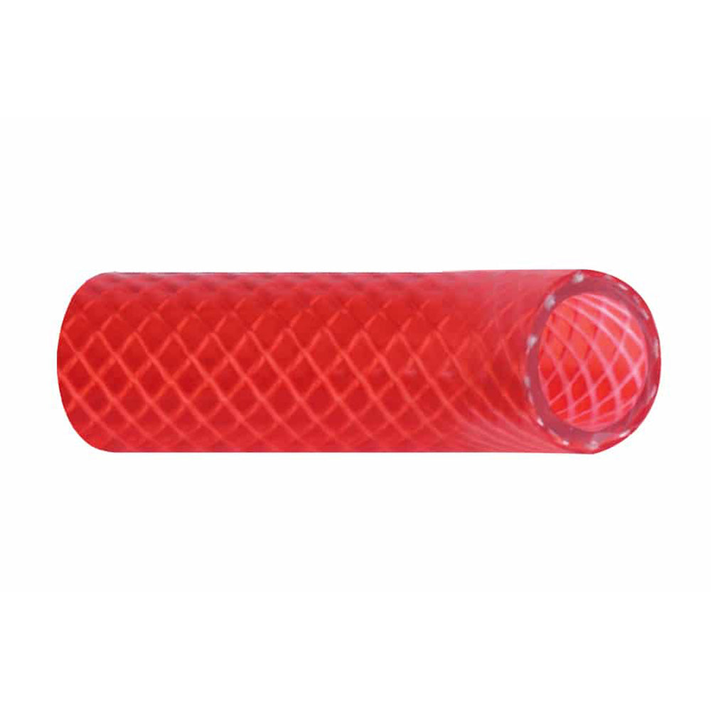 Trident Marine 5/8" Reinforced PVC (FDA) Hot Water Feed Line Hose - Drinking Water Safe - Translucent Red - Sold by the Foot 166-0586-FT