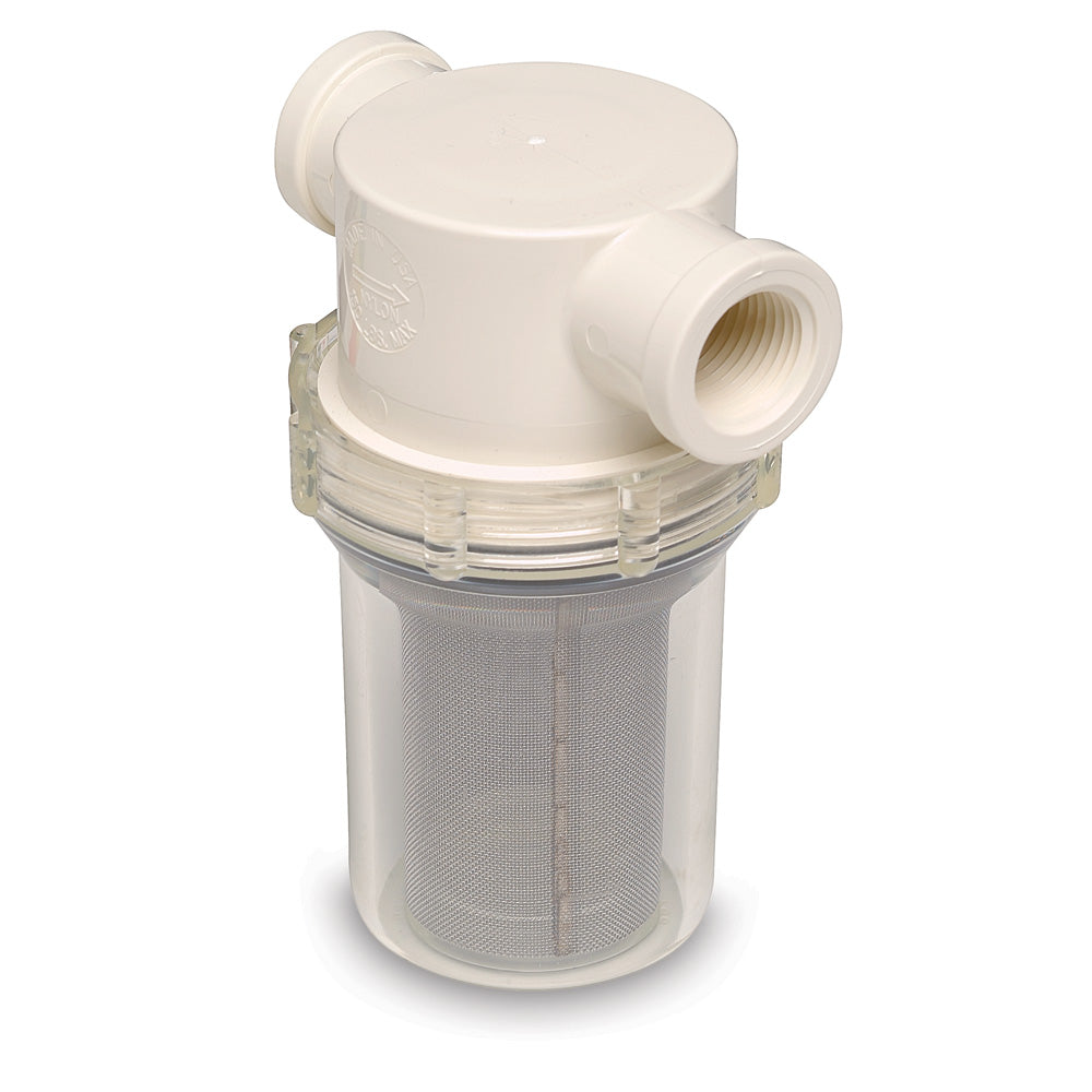Shurflo by Pentair 3/4" Raw Water Strainer w/Bracket & Fittings - 50 Mesh Screen 253-221-01