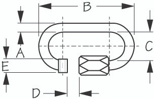 Sea Dog Marine Stainless Steel Quick Link 2-1/4" (153006-1)