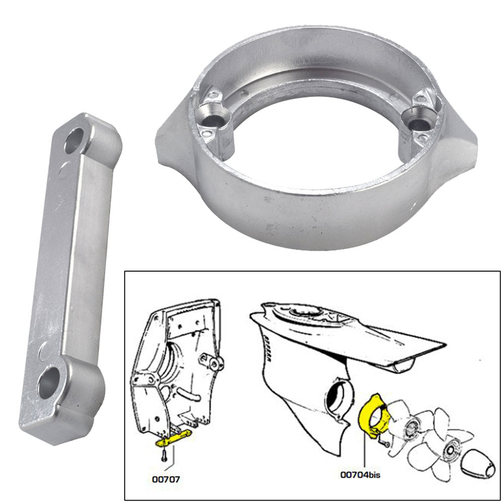 Tecnoseal Anode Kit w/Hardware - Volvo Duo-Prop 280 - Magnesium 20702MG