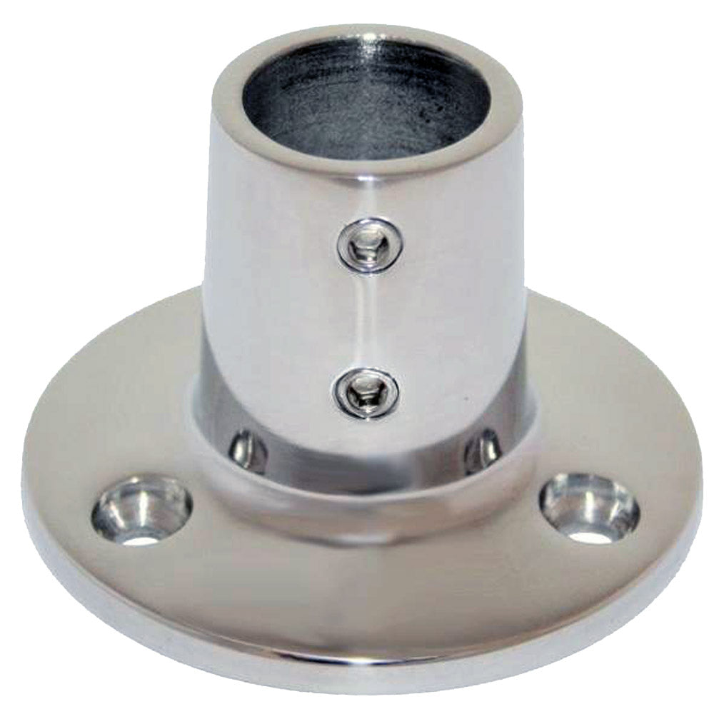 Whitecap 1/2" O.D. 90° Round Base SS Rail Fitting 6039C