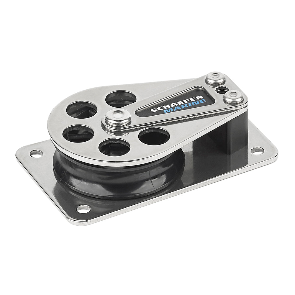 Schaefer Series 5 Flat Base Cheek Block - Stainless Steel Cheeks 505-11