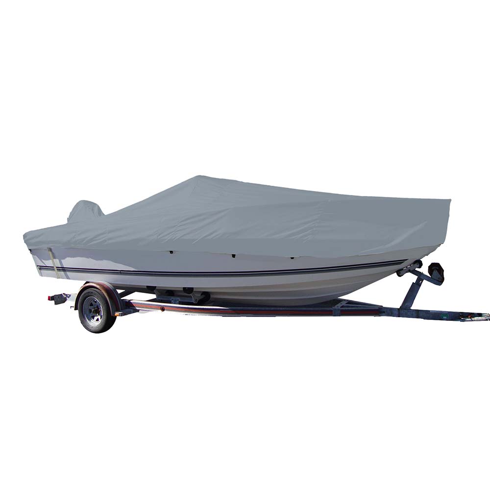 Carver Sun-DURA® Styled-to-Fit Boat Cover f/17.5' V-Hull Center Console Fishing Boat - Grey 70017S-11