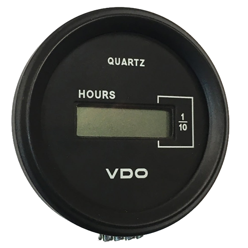 VDO Cockpit Marine 52mm (2-1/16") LCD Hourmeter - Black Dial/Chrome Bezel 331-546