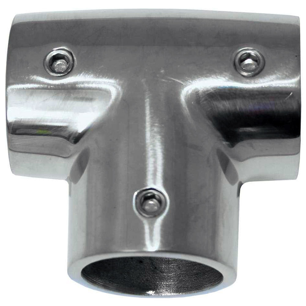 Whitecap 1/2" O.D. 90° SS Tee Fitting 6043C