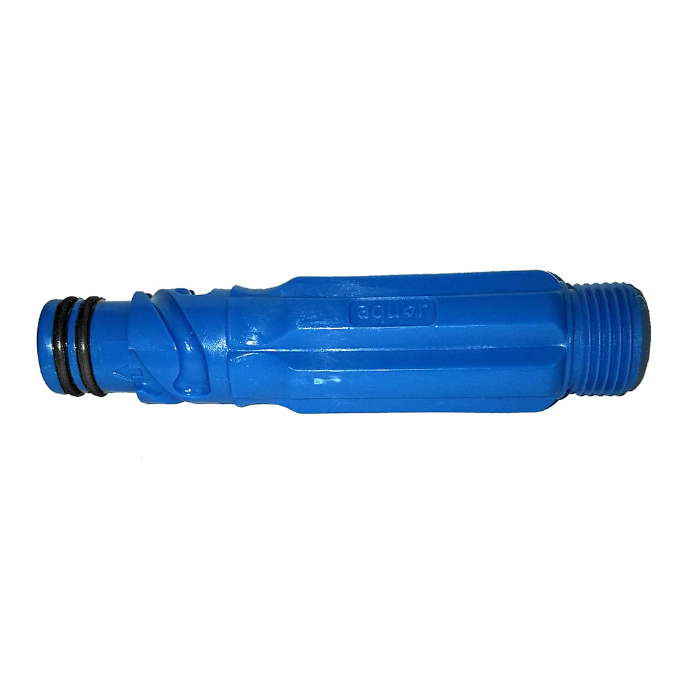 Jabsco Flush Mount Hose Adapter, 3/4 in GHT Male, Built-In Check Valve