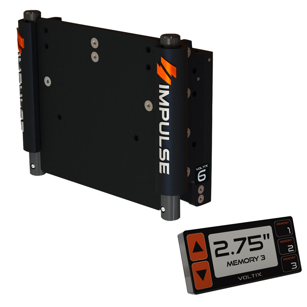 IMPULSE XL 6" Set Back Electric Jack Plate w/Smart Control - Black Anodized 75051-B