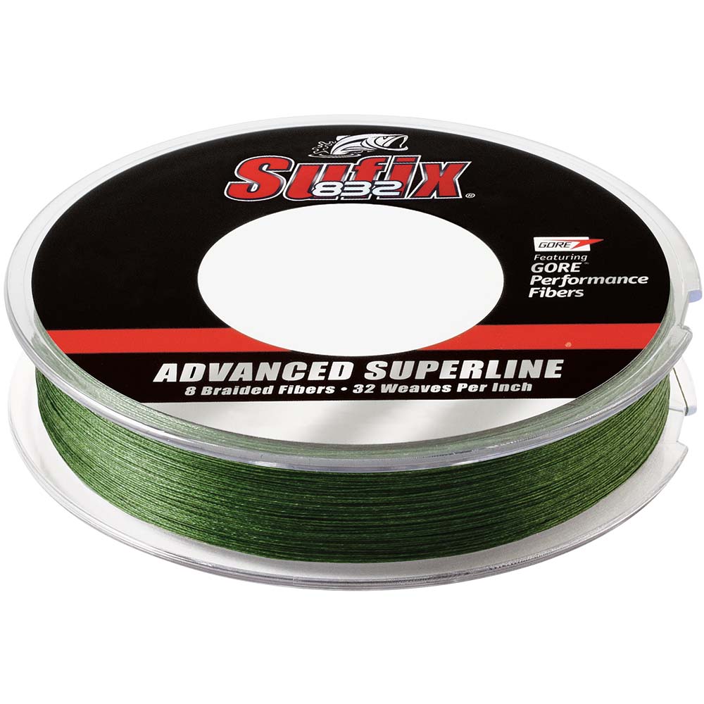 Sufix 832® Advanced Superline® Braid - 15lb - Low-Vis Green - 150 yds 660-015G
